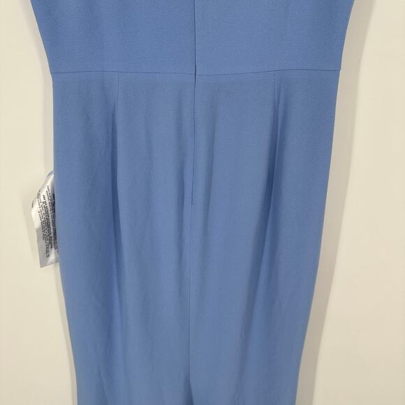Dress the Population Sandra Mermaid Gown Sky Blue Slide Slit New Plus Size XXL - Picture 5 of 11